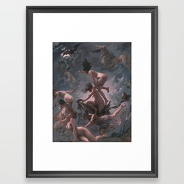 WITCHES GOING TO THEIR SABBATH / THE DEPARTURE OF THE WITCHES - LUIS RICARDO FALERO Framed Art Print
