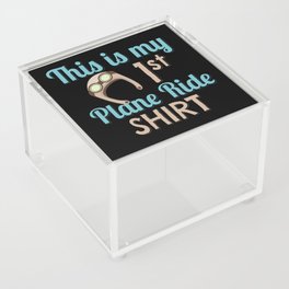 This is My First Plane Ride Airplane Acrylic Box