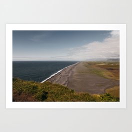 Black beaches of Vik | Icelandic landscape Art Print