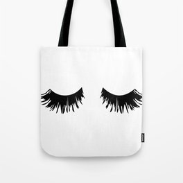 Eyelash Print Tote Bag