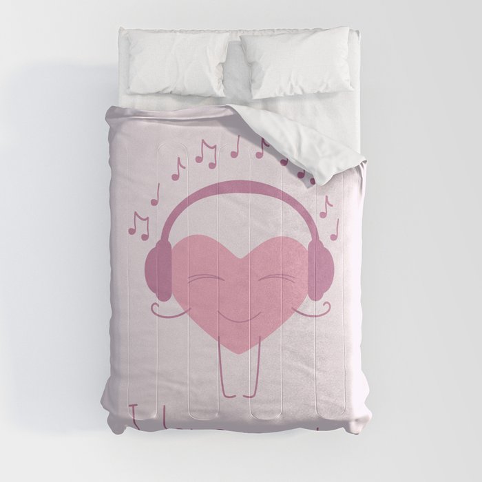 I love music Comforter