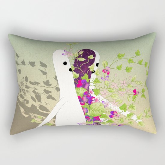 f i o r i t o - i m p r o v v i s a m e n t e Rectangular Pillow