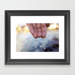 Droplets Framed Art Print