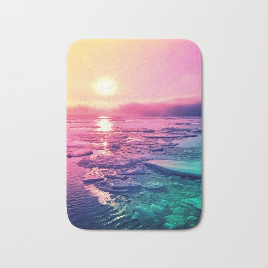Pastel Sunset Waters Bath Mat