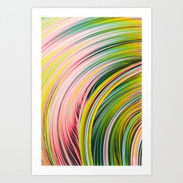 Colorful Strands. Abstract Art Art Print