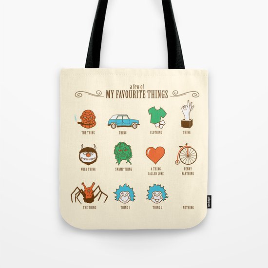 A Few Of My Favourite Things Tote Bag