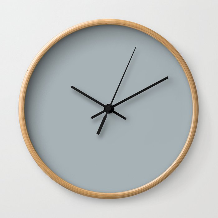 Light Pastel Blue Solid Color Pairs with Sherwin Williams Haven 2020 Forecast Colors Stardew SW9138 Wall Clock