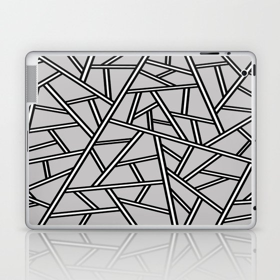 Abstract geometric pattern - gray. Laptop & iPad Skin