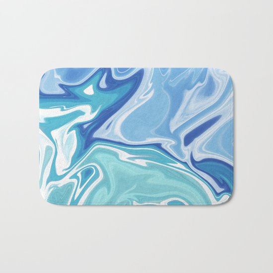 MARBLE - SEA - CLOUDS - SMOKE - WAVES Bath Mat