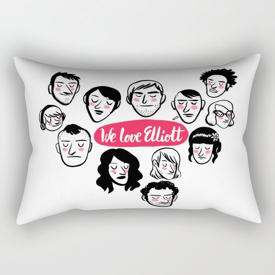 We Love Elliott Rectangular Pillow