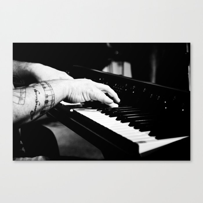 The Piano Man's Hands Canvas Print