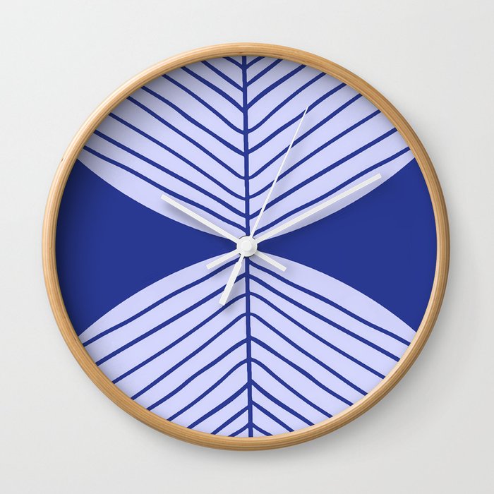 Arched Tropical Leaf Wall Clock