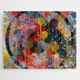 Kandinsky Action Painting Street Art Colorful Jigsaw Puzzle