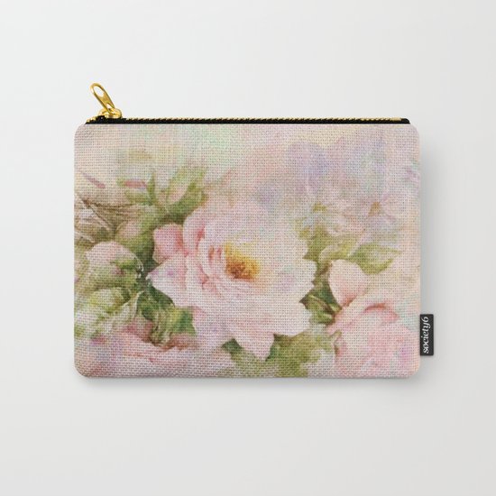 delicate vintage rose Carry-All Pouch