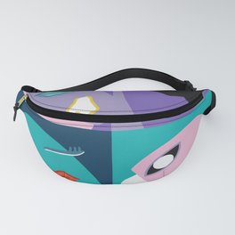 When I'm lost in thought patchwork 5 Fanny Pack