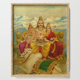 Shankar by Raja Ravi Varma Serving Tray