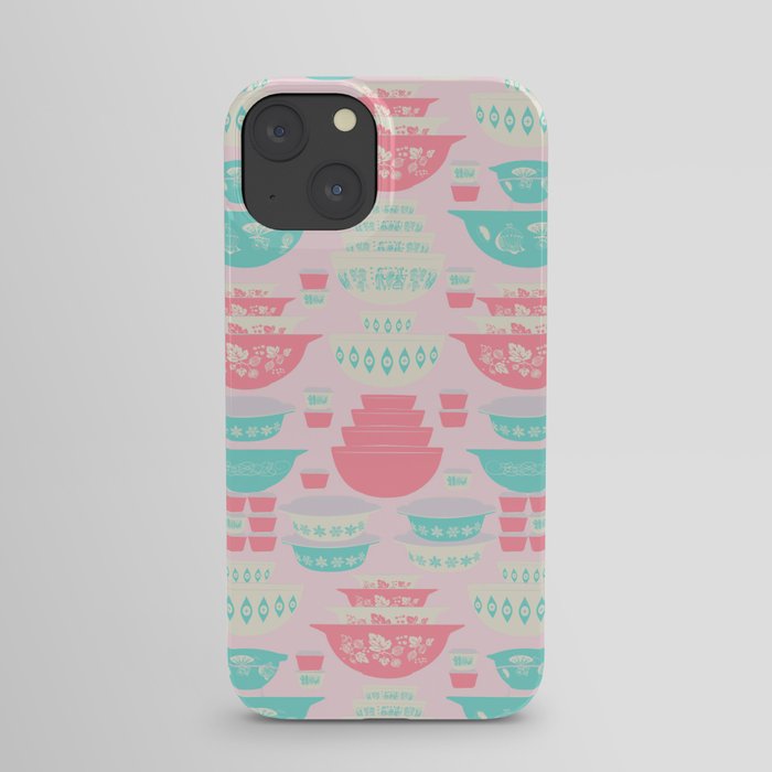 Pink and Turquoise Everything iPhone Case
