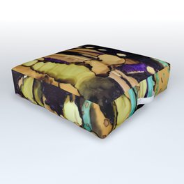 Geomagnetic Map Outdoor Floor Cushion | Painting, Alcoholinks, Liquid, Alcoholinkart, Blurple, Psychedelic, Olive, Ink, Chemistry 