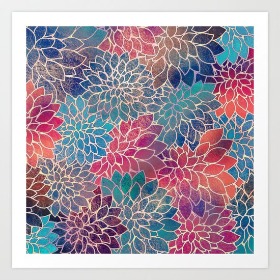 Floral Abstract 8 Art Print