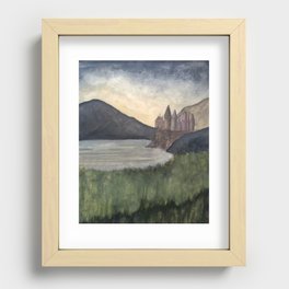 The Castle at Dawn Recessed Framed Print