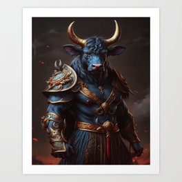 Legendary Warrior- Bull No.1 Art Print