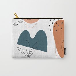 Abstract organic nature shape leaf pattern Carry-All Pouch