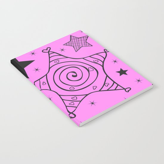 Stars are AMAZING in pink too Notebook