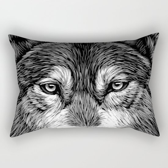 Wolf Rectangular Pillow