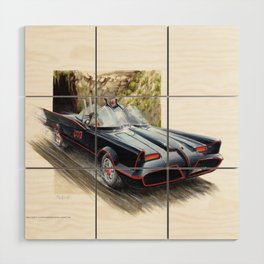 Batmobile '66 Wood Wall Art