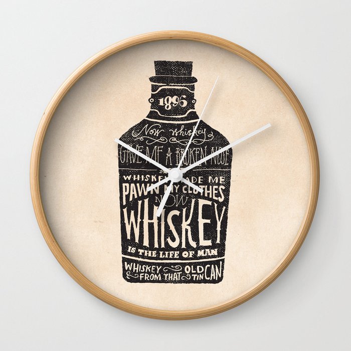 Whiskey Wall Clock