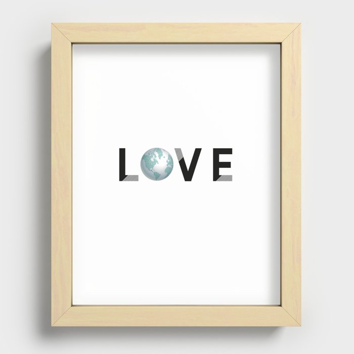love Recessed Framed Print