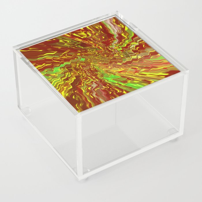 Dreamy Clay Trippy Abstract Artwork Acrylic Box