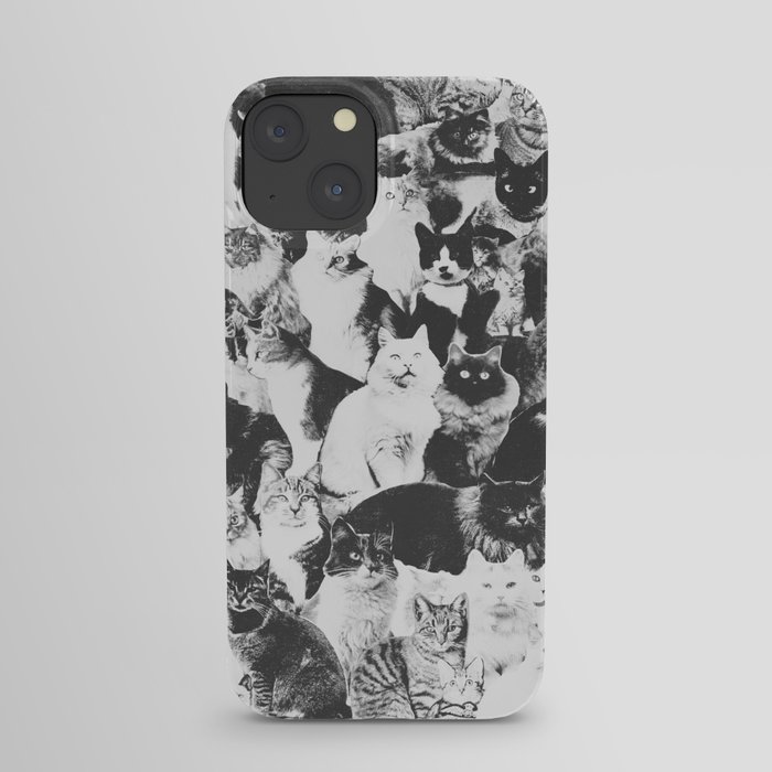 Cats Forever B&W iPhone Case