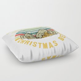 Funny Christmas Beer Saying Floor Pillow