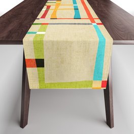 The map (after Mondrian) Table Runner