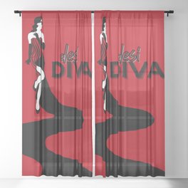 Desi Diva Carpet Click Sheer Curtain