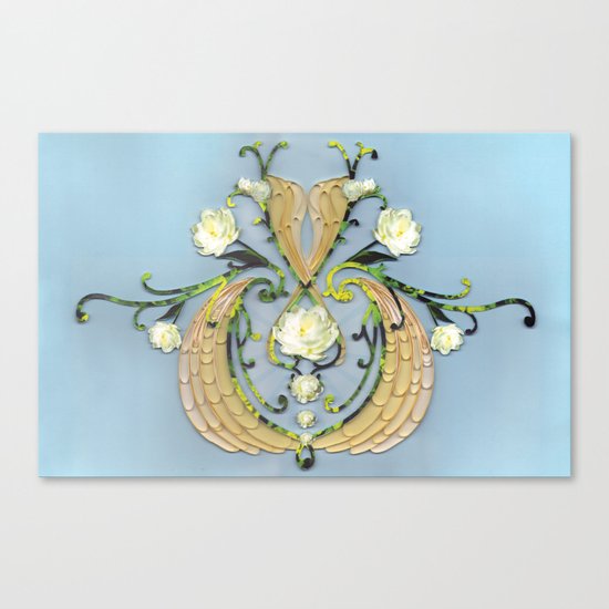 Baroque flowers Canvas Print