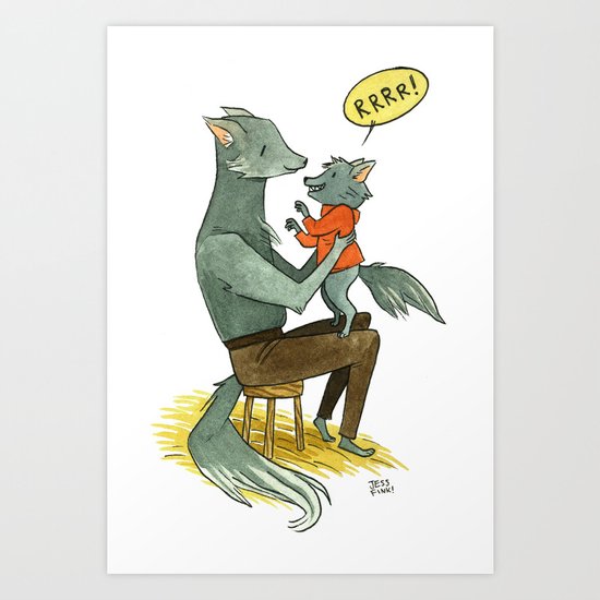 Wolfman and Wolfson Art Print