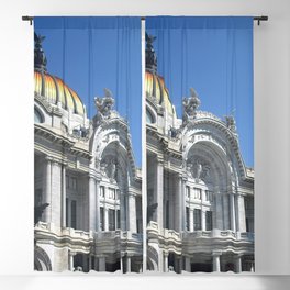 Mexico Photography - White Palace Under The Blue Sky Blackout Curtain