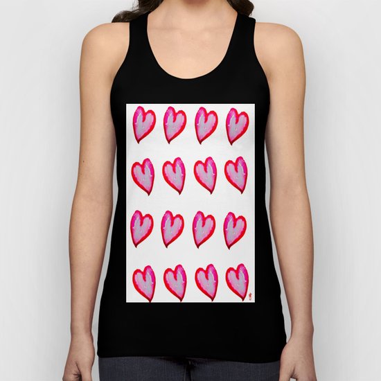 She Said She Wouldn't Go, Hearts! Unisex Tank Top