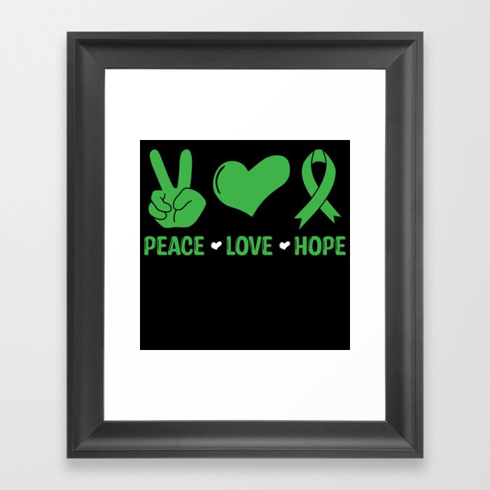 Peace Love Hope Framed Art Print