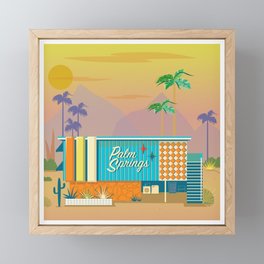 Palm Springs Apartment Framed Mini Art Print
