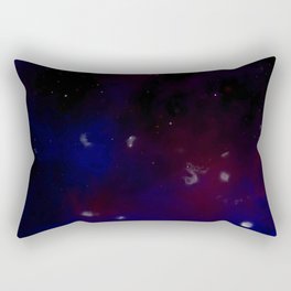 Deep blue dark Rectangular Pillow