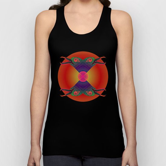 Red Kiss / Love Symbol / Pattern 12-01-17 Unisex Tank Top