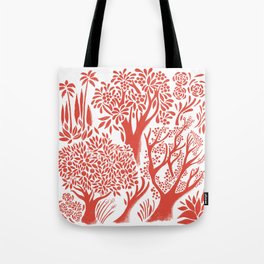 Red Forest Tote Bag