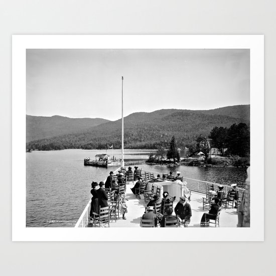 Vintage Lake George: Huletts Landing Art Print