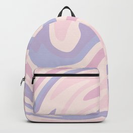 70s retro swirl pink and purple Backpack