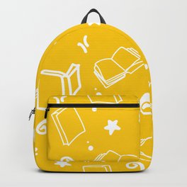 Hand Drawn Doodle Books Seamless Pattern Backpack
