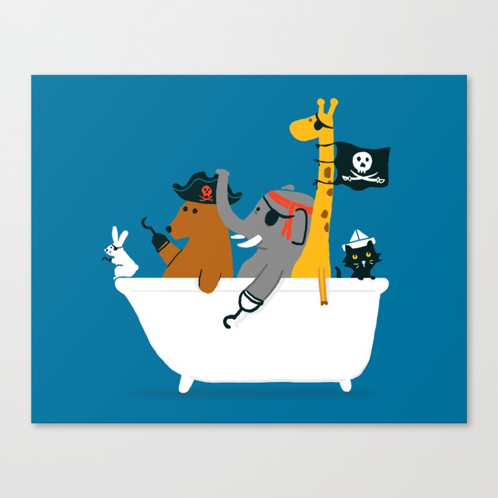 Everybody wants to be the pirate Canvas Print