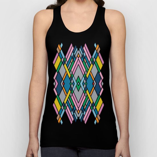Map Mirror Outline Unisex Tank Top